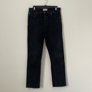 AGolde Riley Black Denim - Size 27